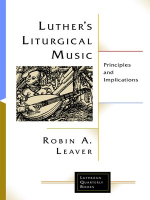 cover image of Luther's Liturgical Music